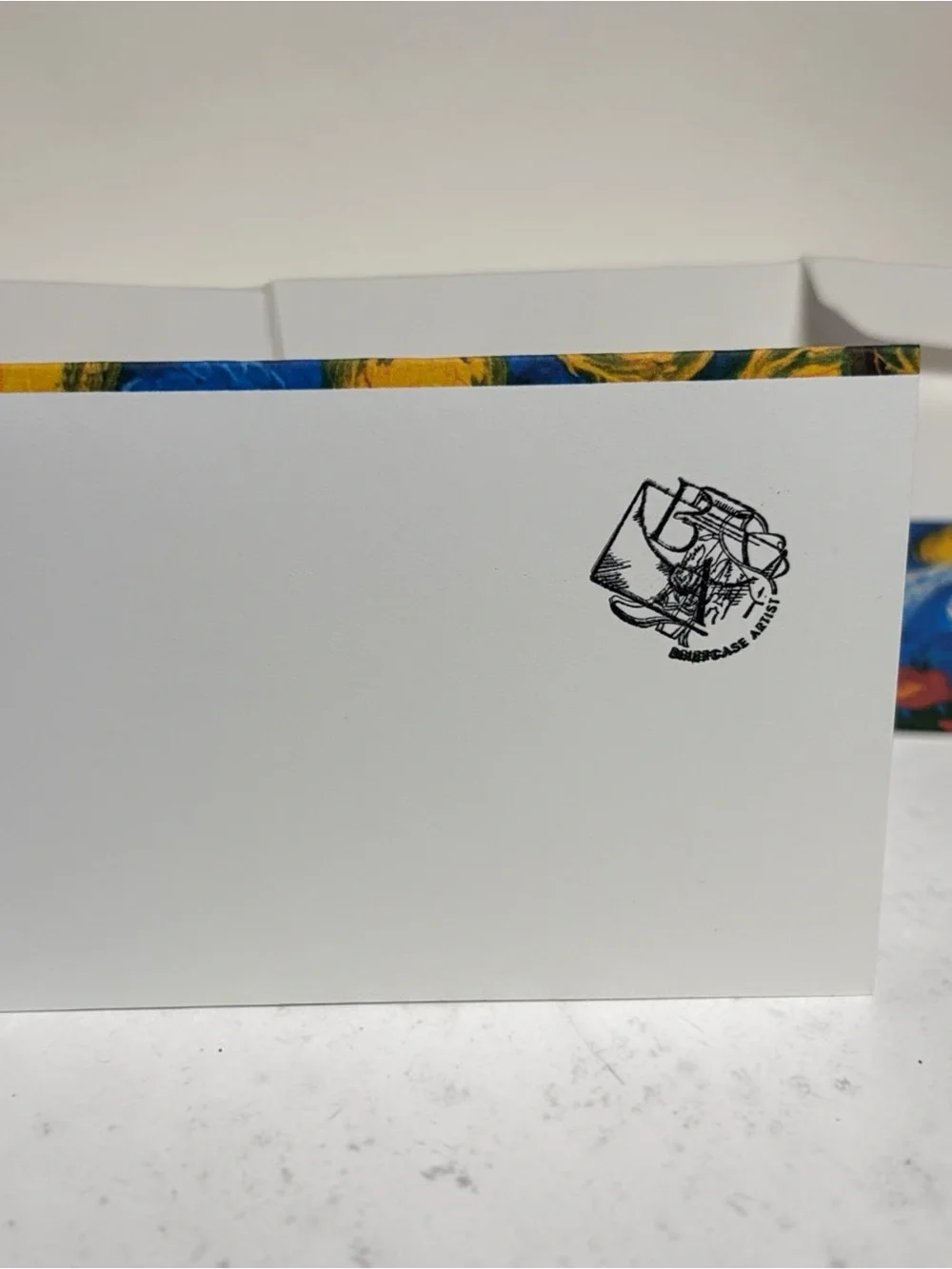 Starry Night Frog Greeting Cards Set of 5 | Whimsical Art by Briefcase Artist